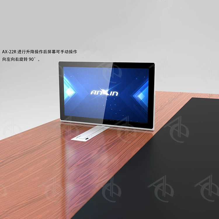 22'' Motorized Retractable Monitor With Adjustable Level Angle